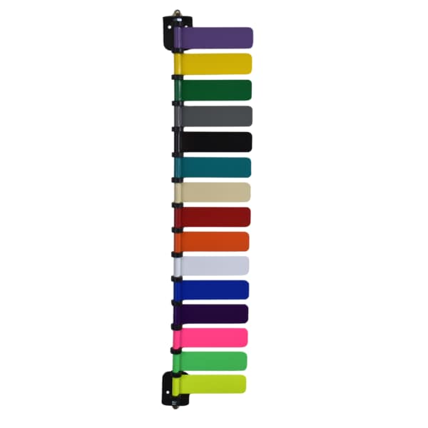 Room ID Flag System, 4" Std 15 Color Set (Quickly & Clearly Alert Staf